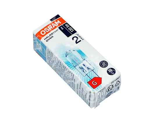 žárovka halogenová 10W / 12V, G4, OSRAM 64418, do 500°C, pro PIZZA PECE